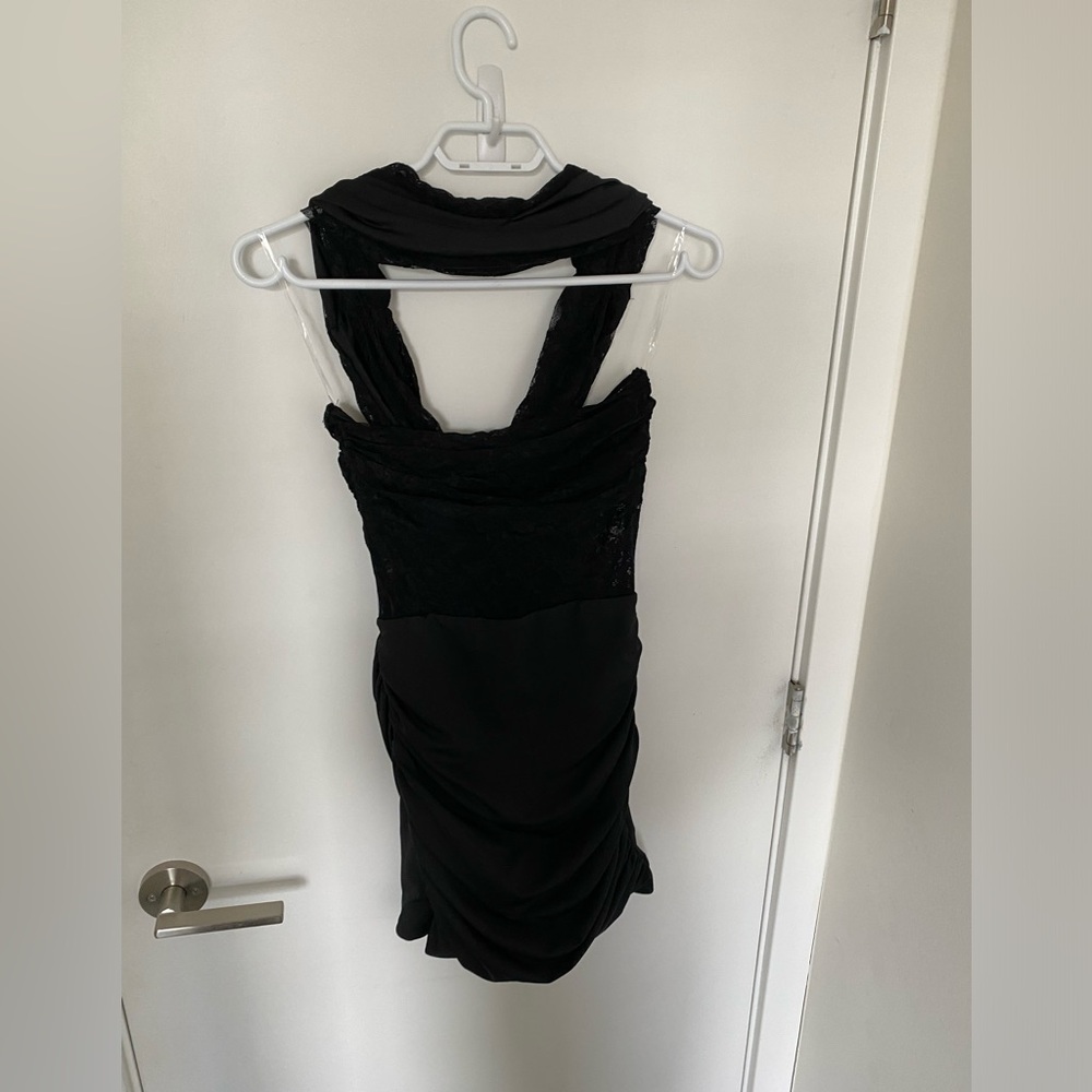 Beautiful Peppermayo black off shoulder lace detail mini dress new with tag - Picture 6 of 6